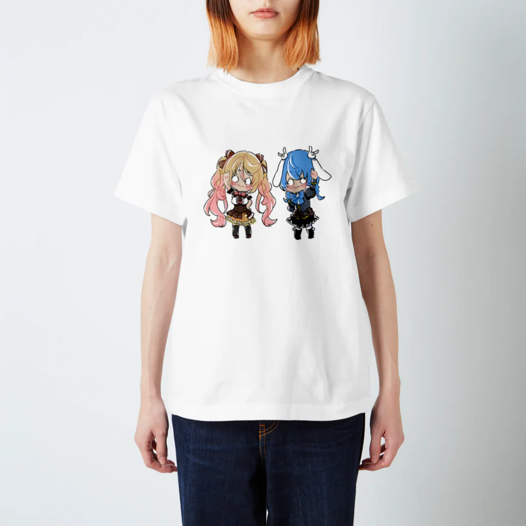 usabit.のぐっず屋さんのななゆ+うさぎガンマン Regular Fit T-Shirt