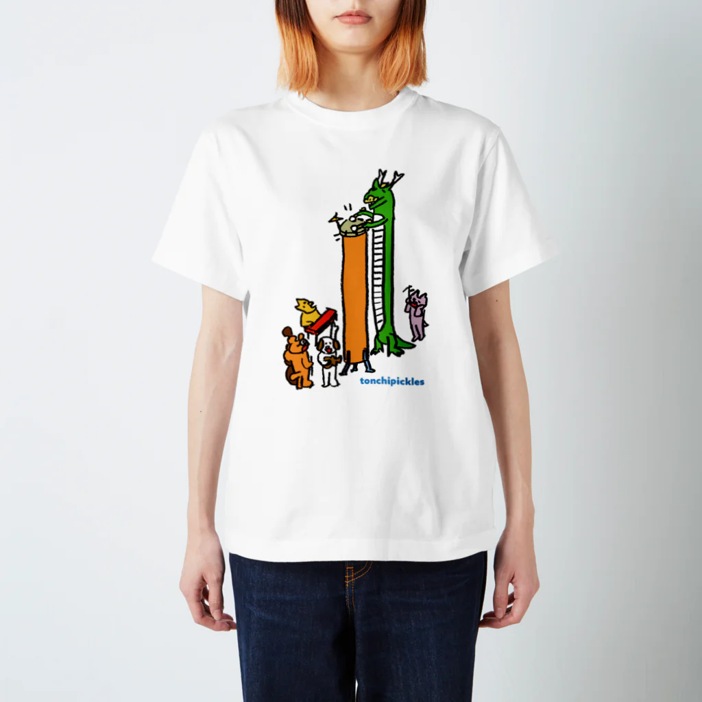 とんちピクルスのカクテルドラムのりゅうちゃん スタンダードTシャツ