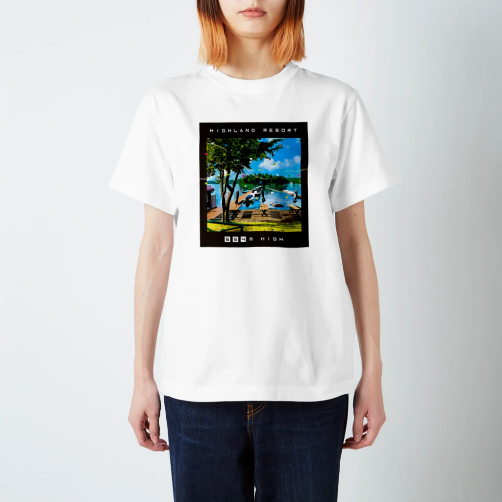 アングラーズデザイン BEATGRAPHICSの野尻湖リゾートイラストTシャツ（両面プリント） スタンダードTシャツ