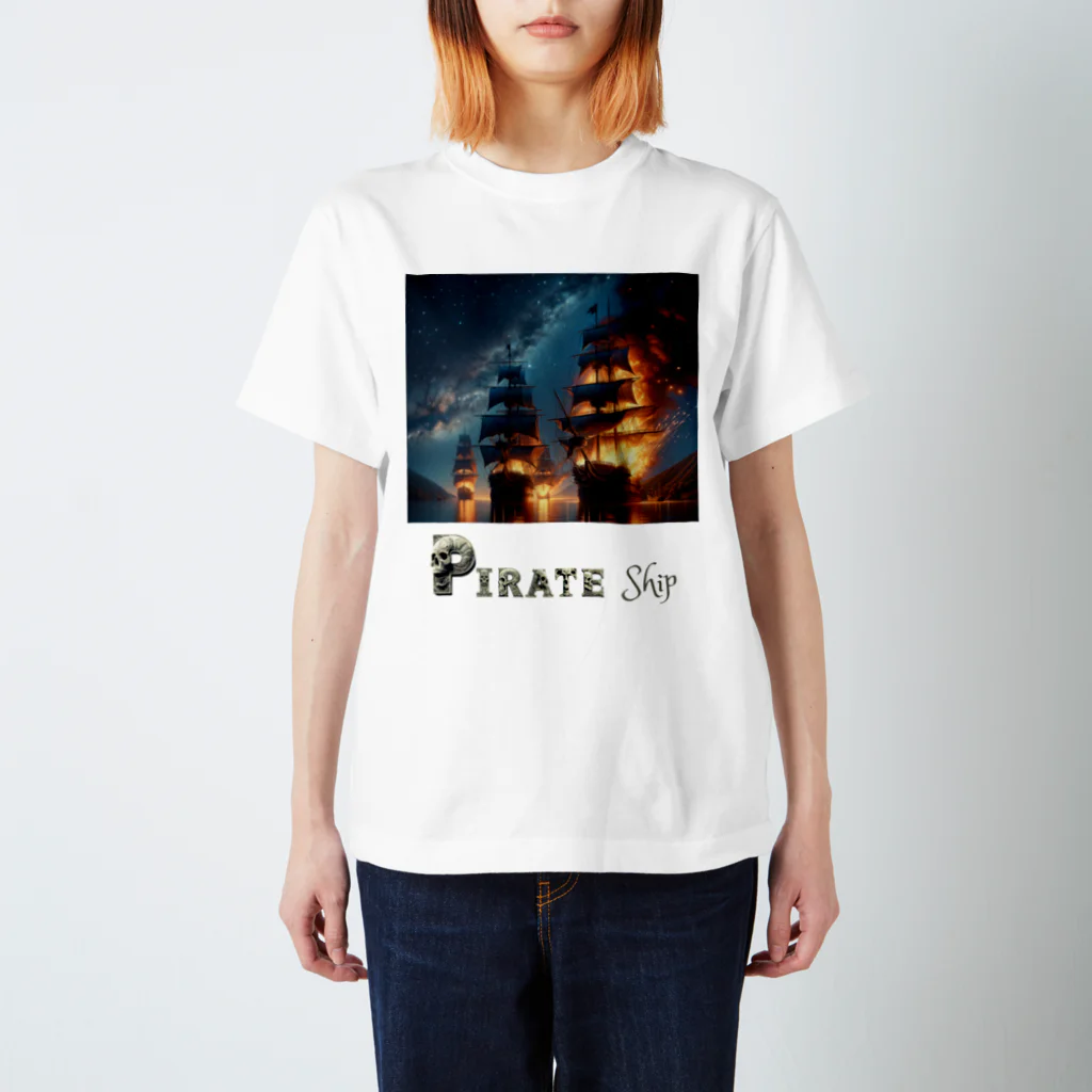 GIVEYOUWELLのpirate shipsⅡ スタンダードTシャツ