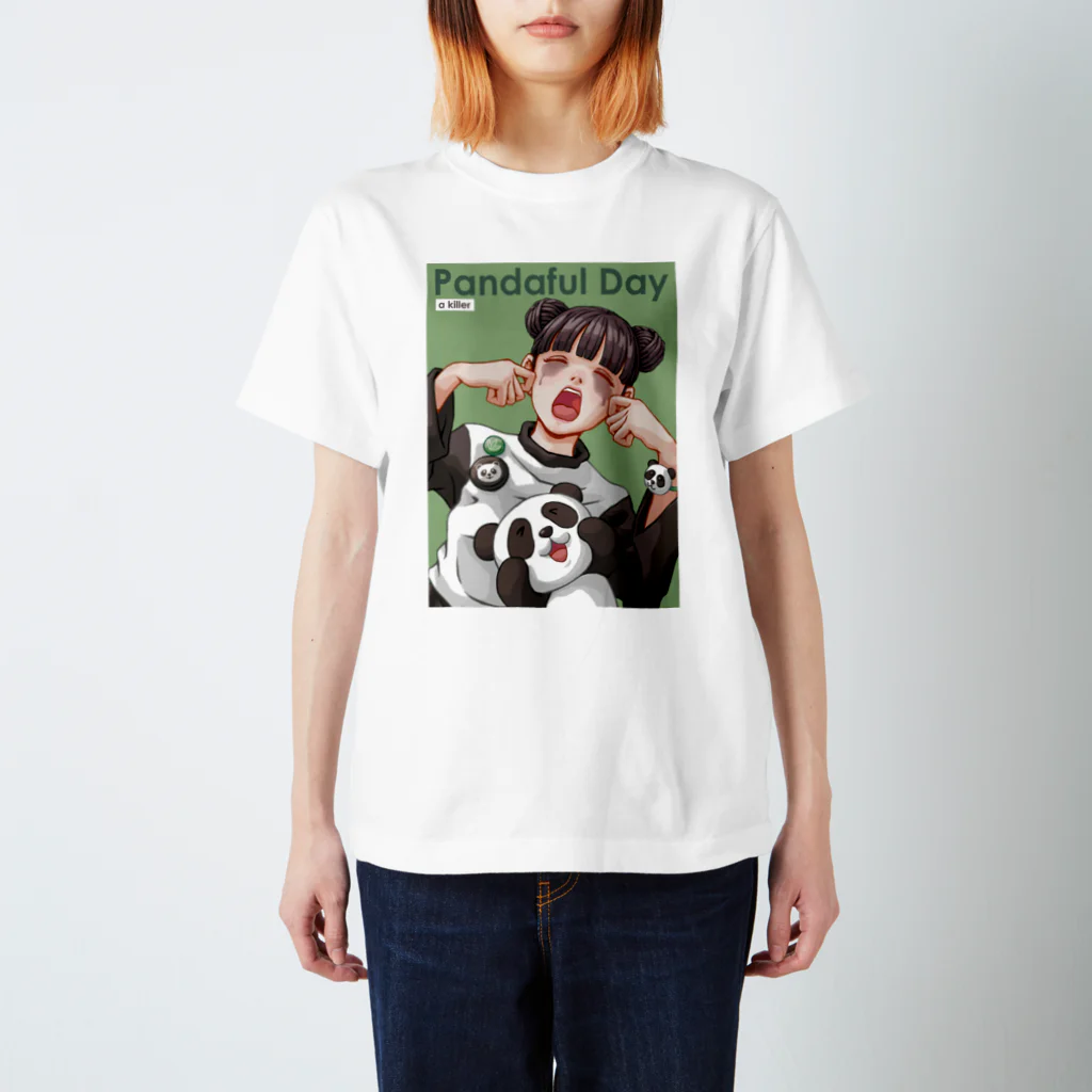 a killer suzuriショップのパンダフルデイ スタンダードTシャツ