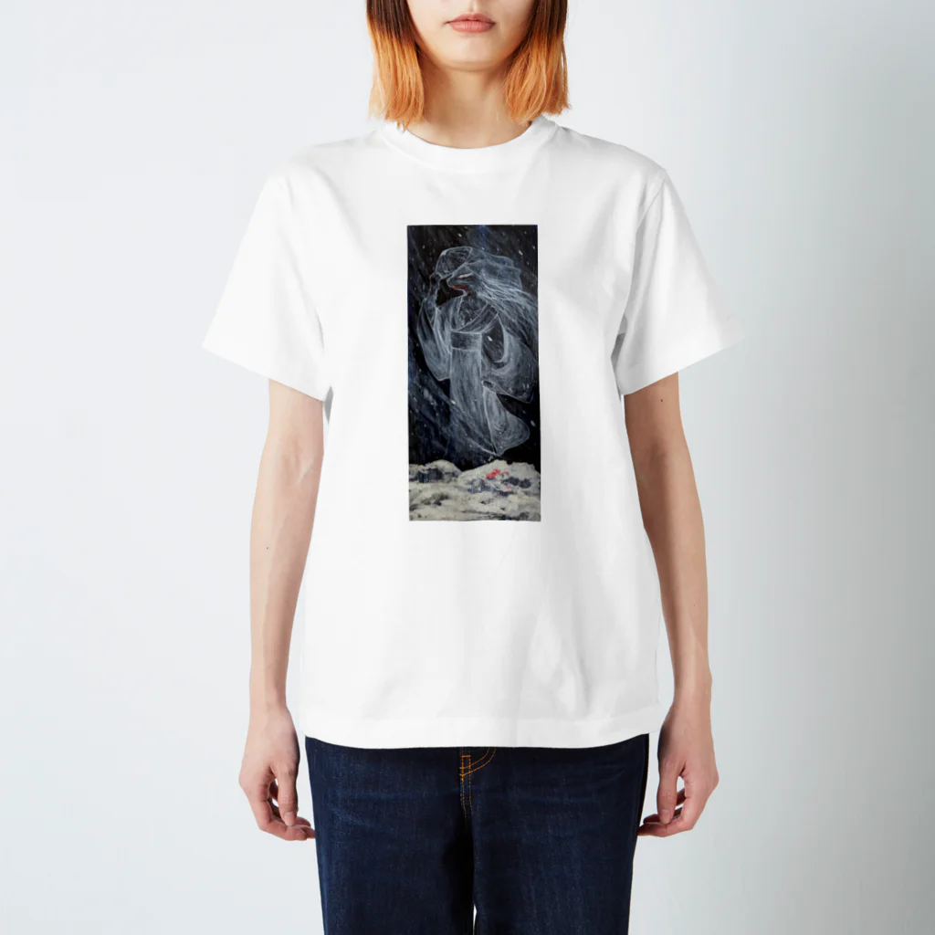 SHOPバケネコ…の雪猫 スタンダードTシャツ