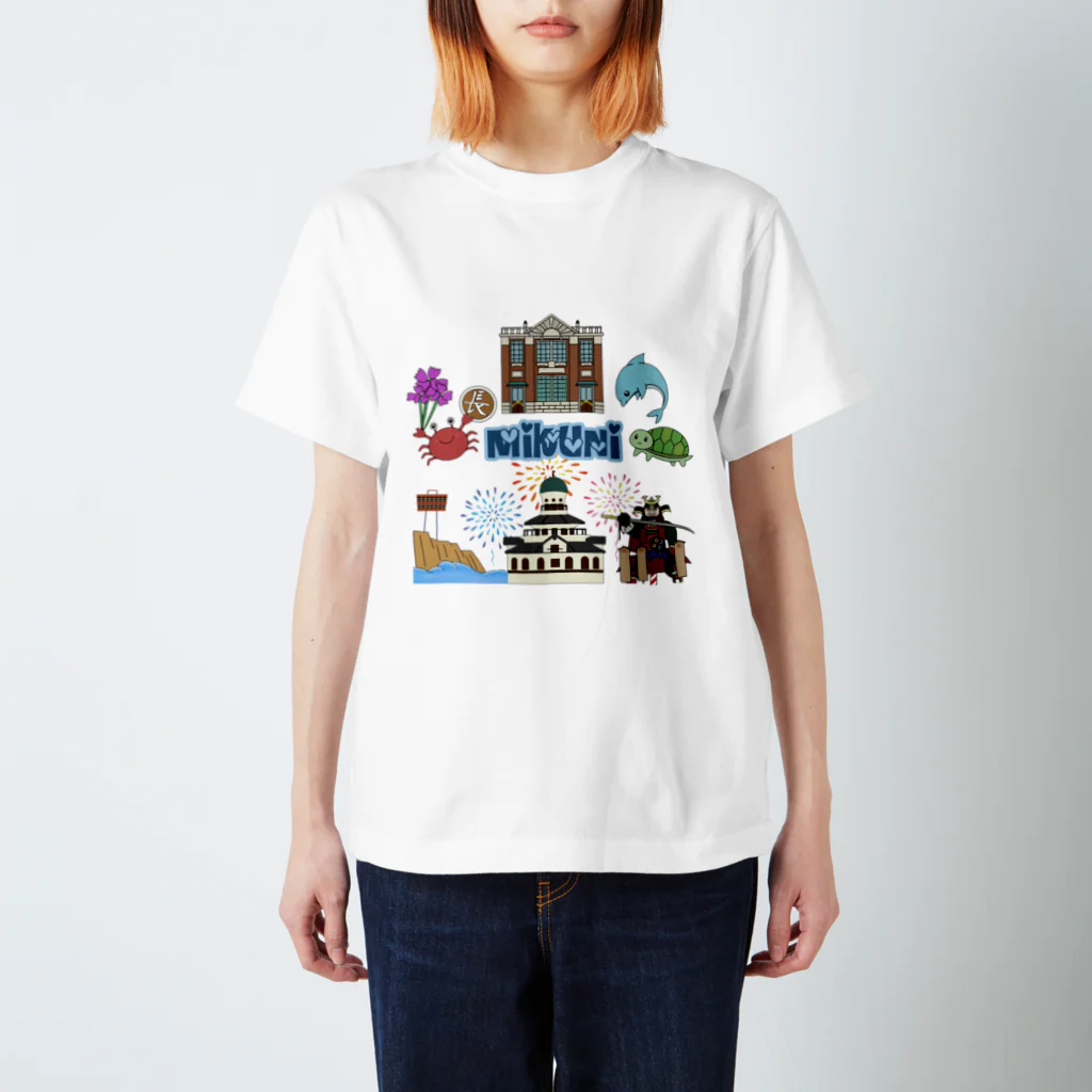 福井県坂井市三国町のグッズの🆕三国デザイン スタンダードTシャツ