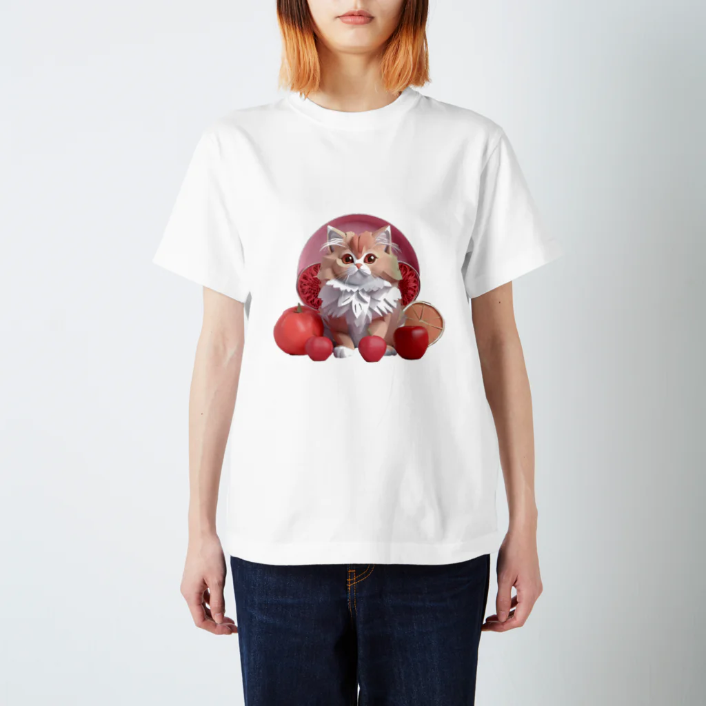 uncle-Toshiの果物と子猫 Regular Fit T-Shirt