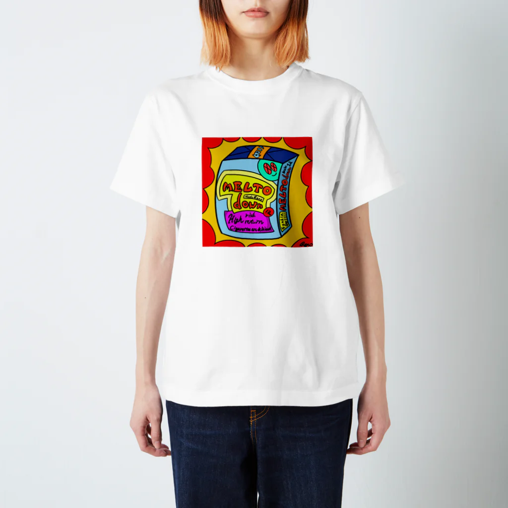 RenoのMELTO down tabacco tee スタンダードTシャツ