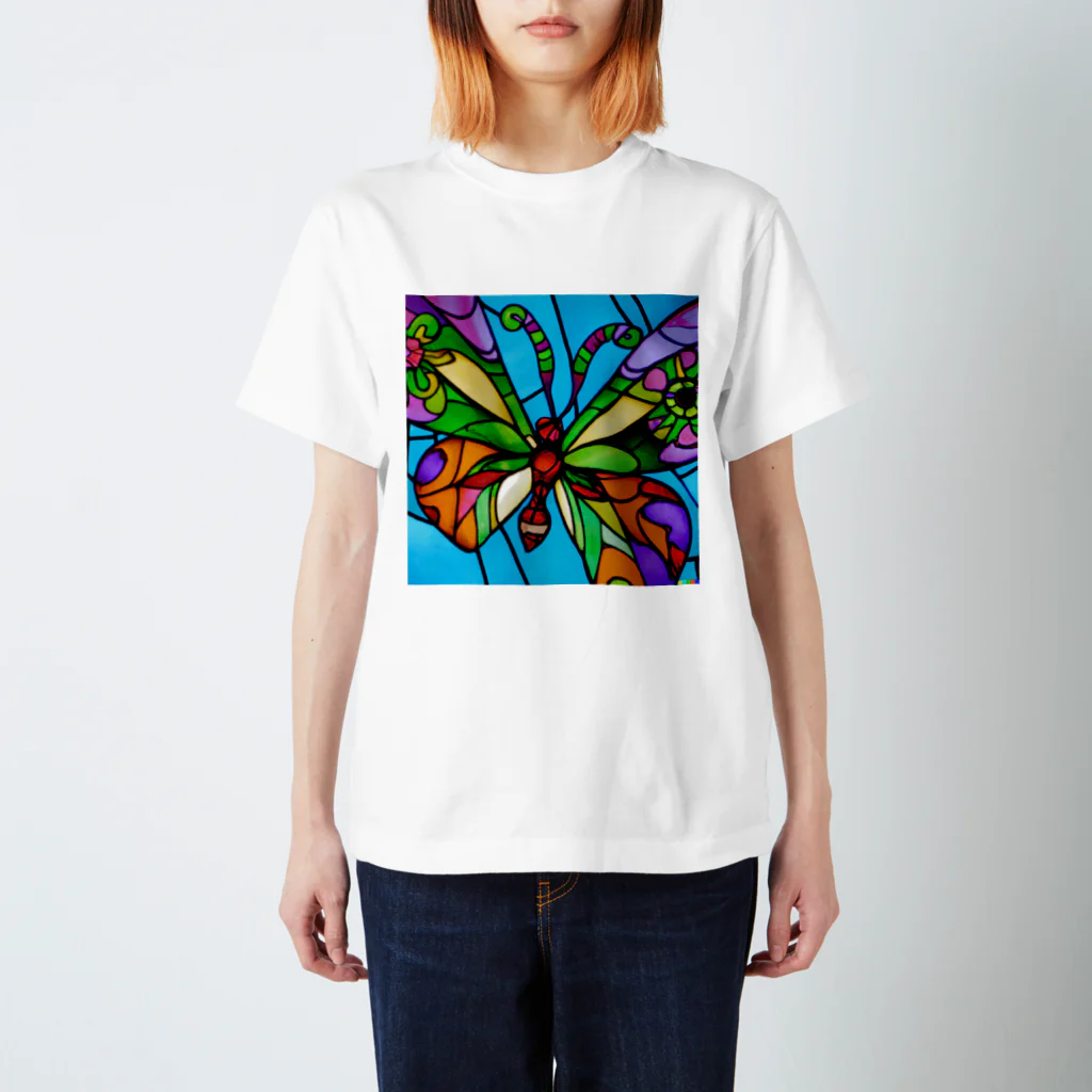 Heart-Heartの蝶の舞 Regular Fit T-Shirt