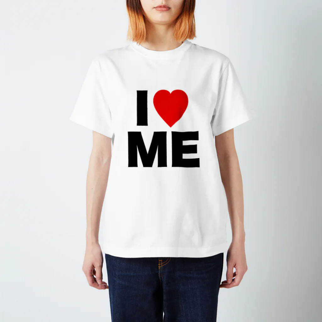 【シリーズ】おもしろ格言ショップの【おふざけシリーズ】I♡ME Regular Fit T-Shirt