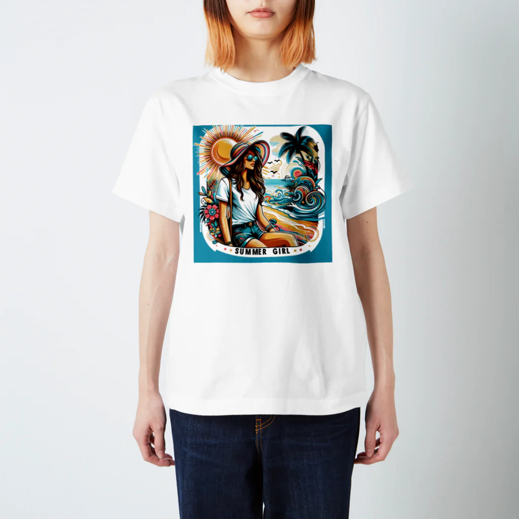 マイティのsummer girl Regular Fit T-Shirt