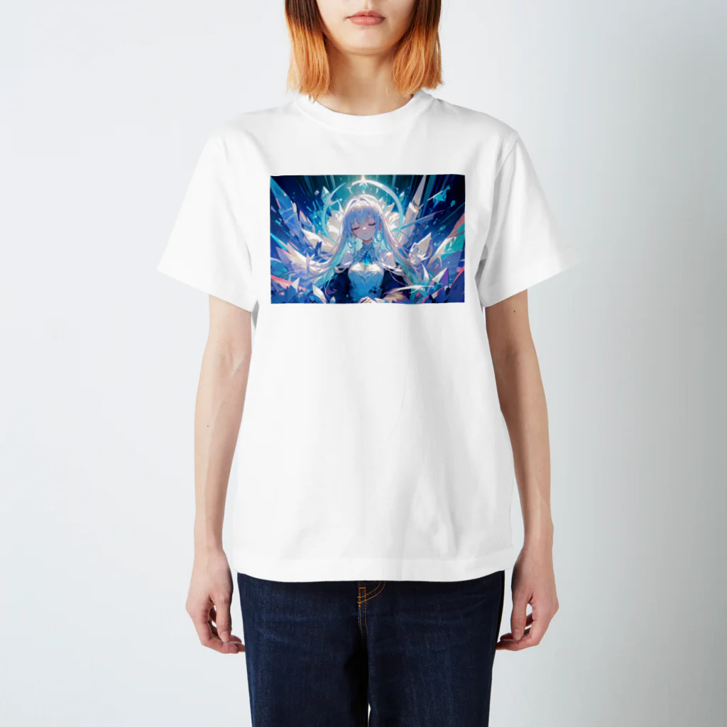 卯月なのかのCrystal Journey　〜美麗で神聖、どこか厳かな結晶の旅〜　No.3「眠れる氷の女王」 Regular Fit T-Shirt