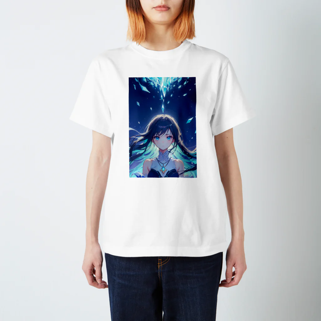 卯月なのかのCrystal Journey　〜美麗で神聖、どこか厳かな結晶の旅〜　No.1「Icicle」 Regular Fit T-Shirt