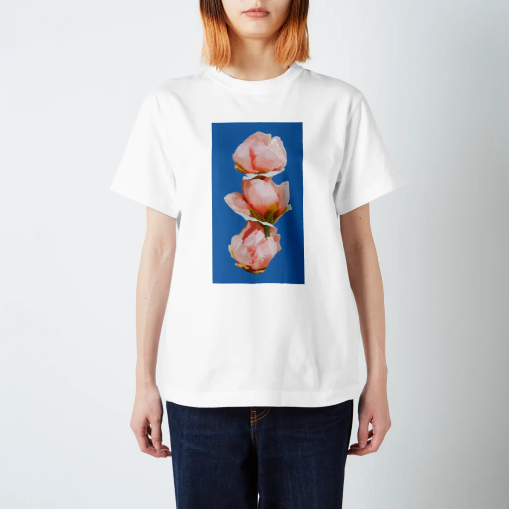 popo2の押しつけたバラ スタンダードTシャツ