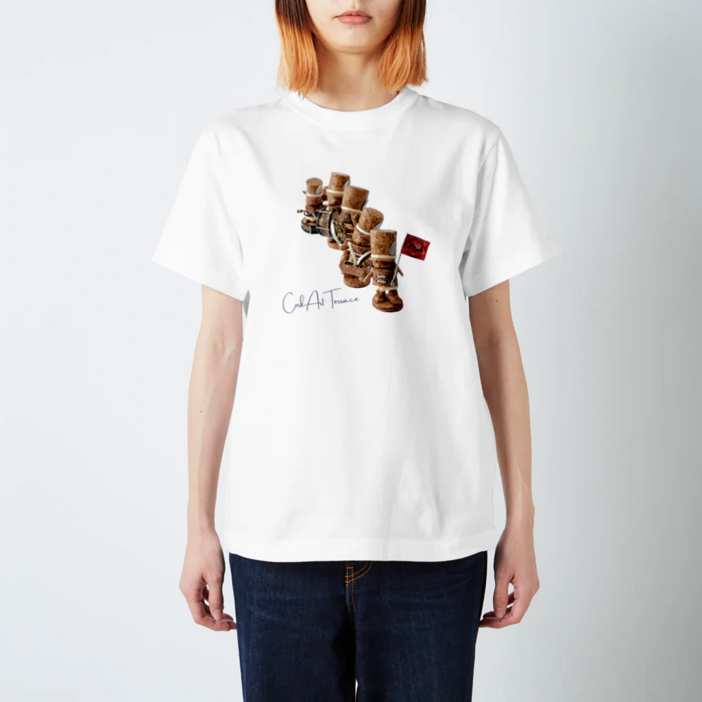 コルクアートテラス　Cork-Art-Terraceのコルク人形/マーチングバンド/コルクアートテラス スタンダードTシャツ