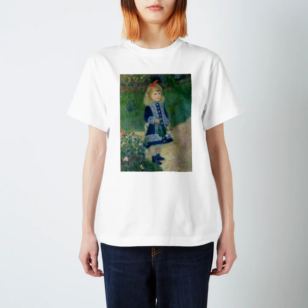 世界美術商店のじょうろを持つ少女 / A Girl with a Watering Can Regular Fit T-Shirt