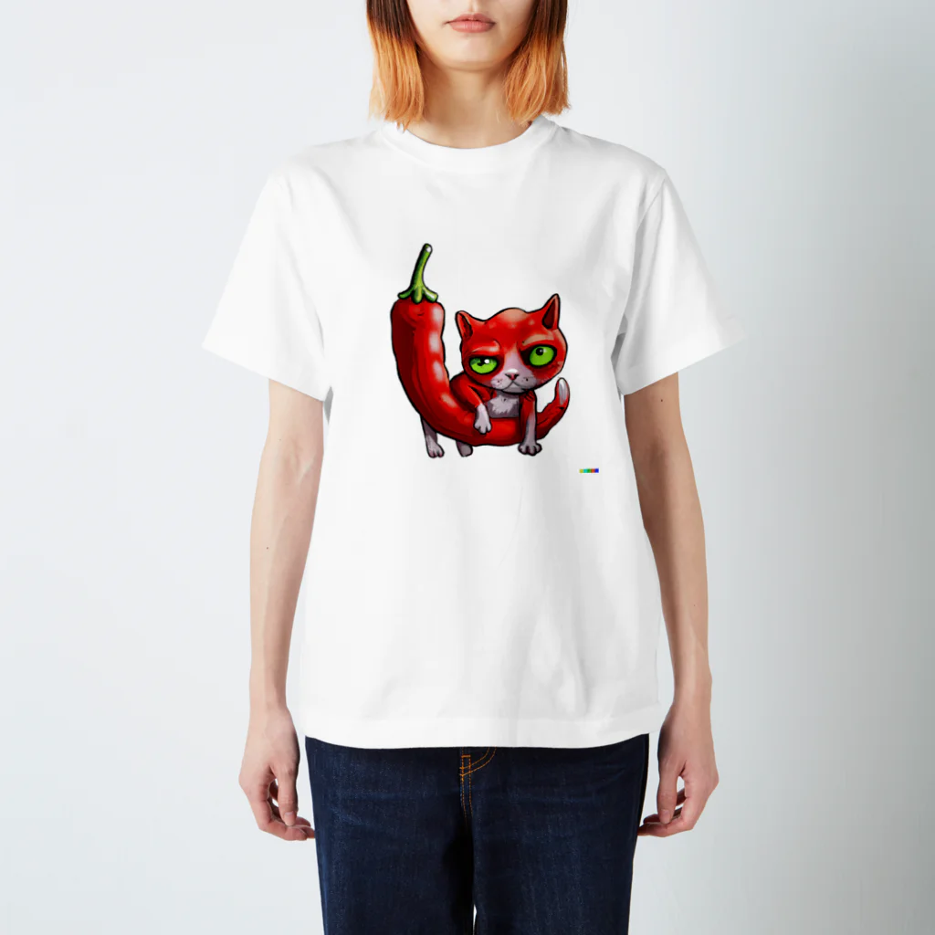 tougarashi_nekoの唐辛子猫 スタンダードTシャツ