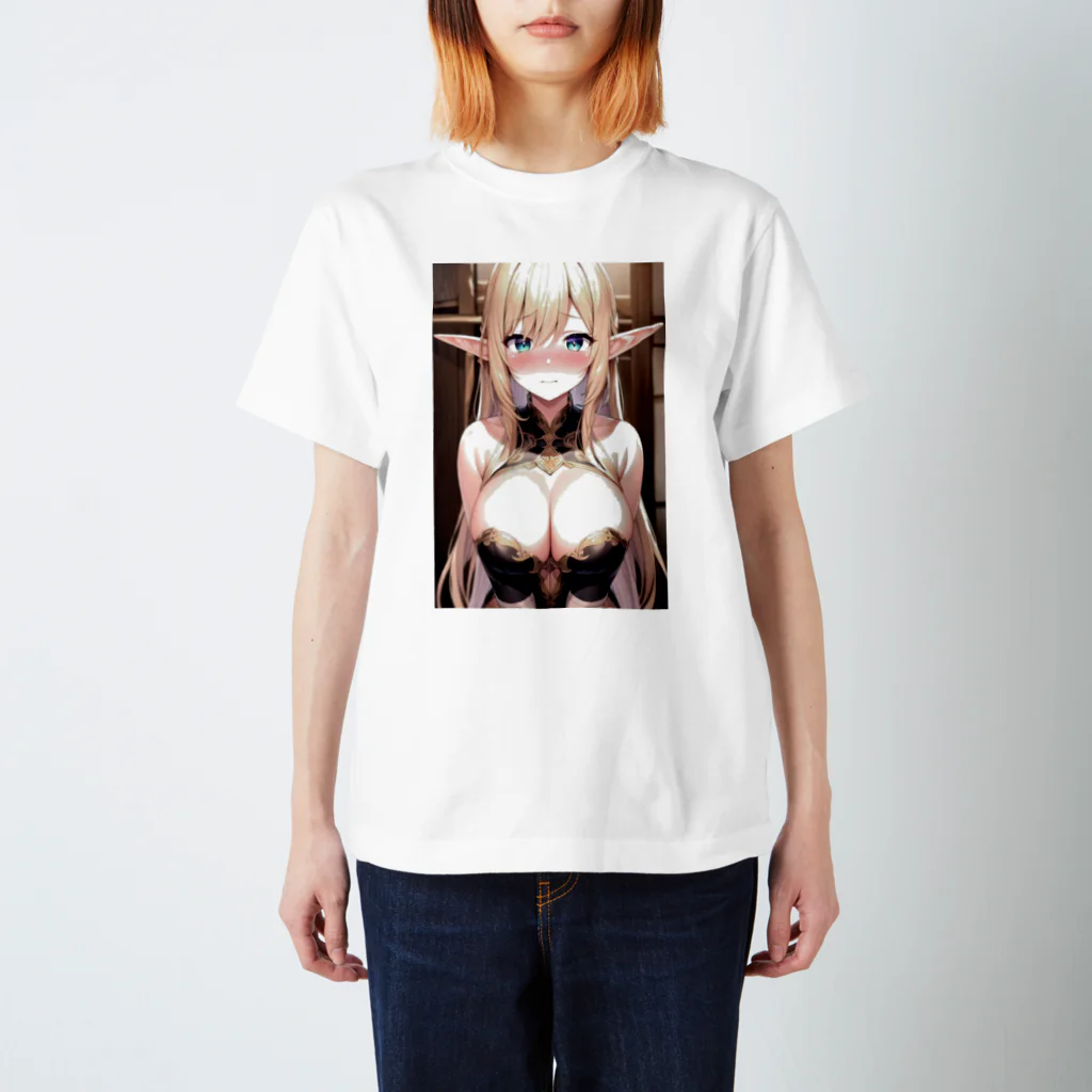 美人美少女作るの楽しのエルフ可愛い Regular Fit T-Shirt