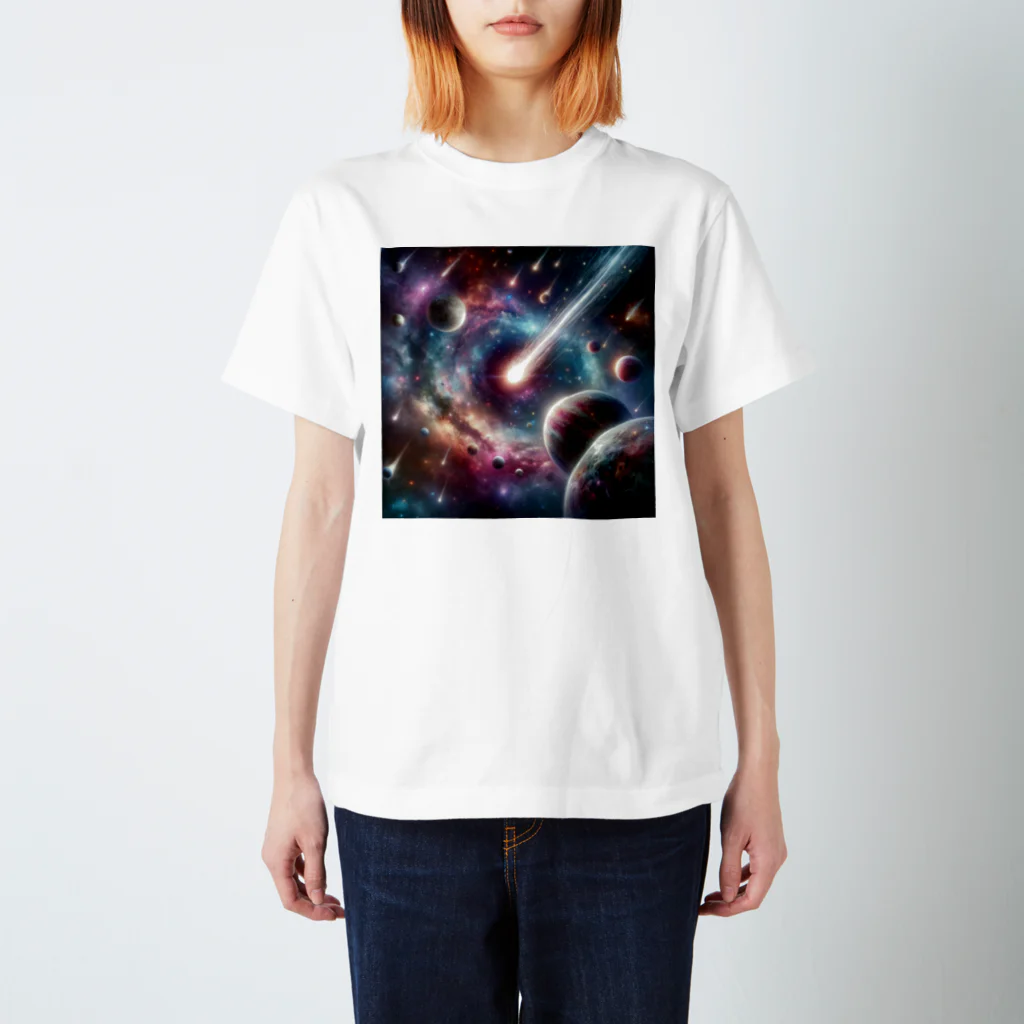 流星ファンタジアの流れ星 スタンダードTシャツ