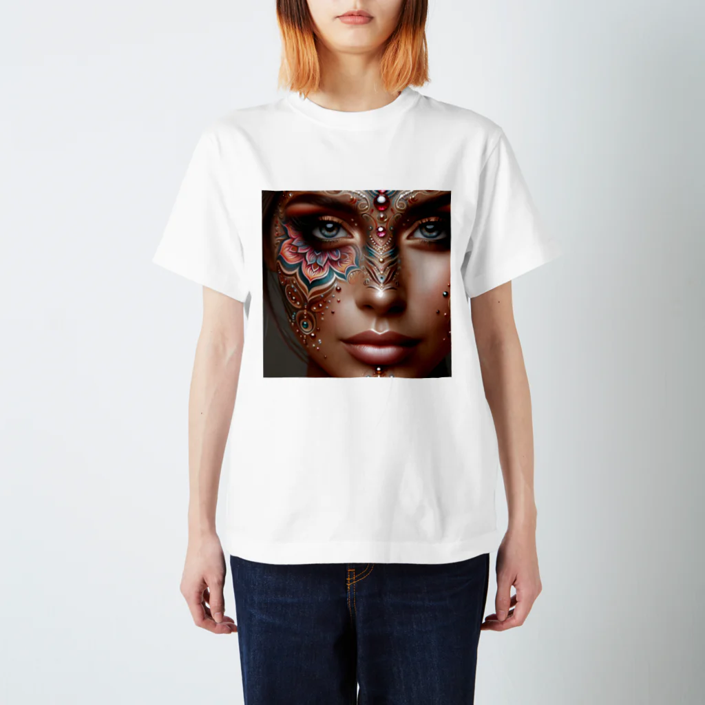 女神🌟曼荼羅のMANDALA MAKEUP  スタンダードTシャツ