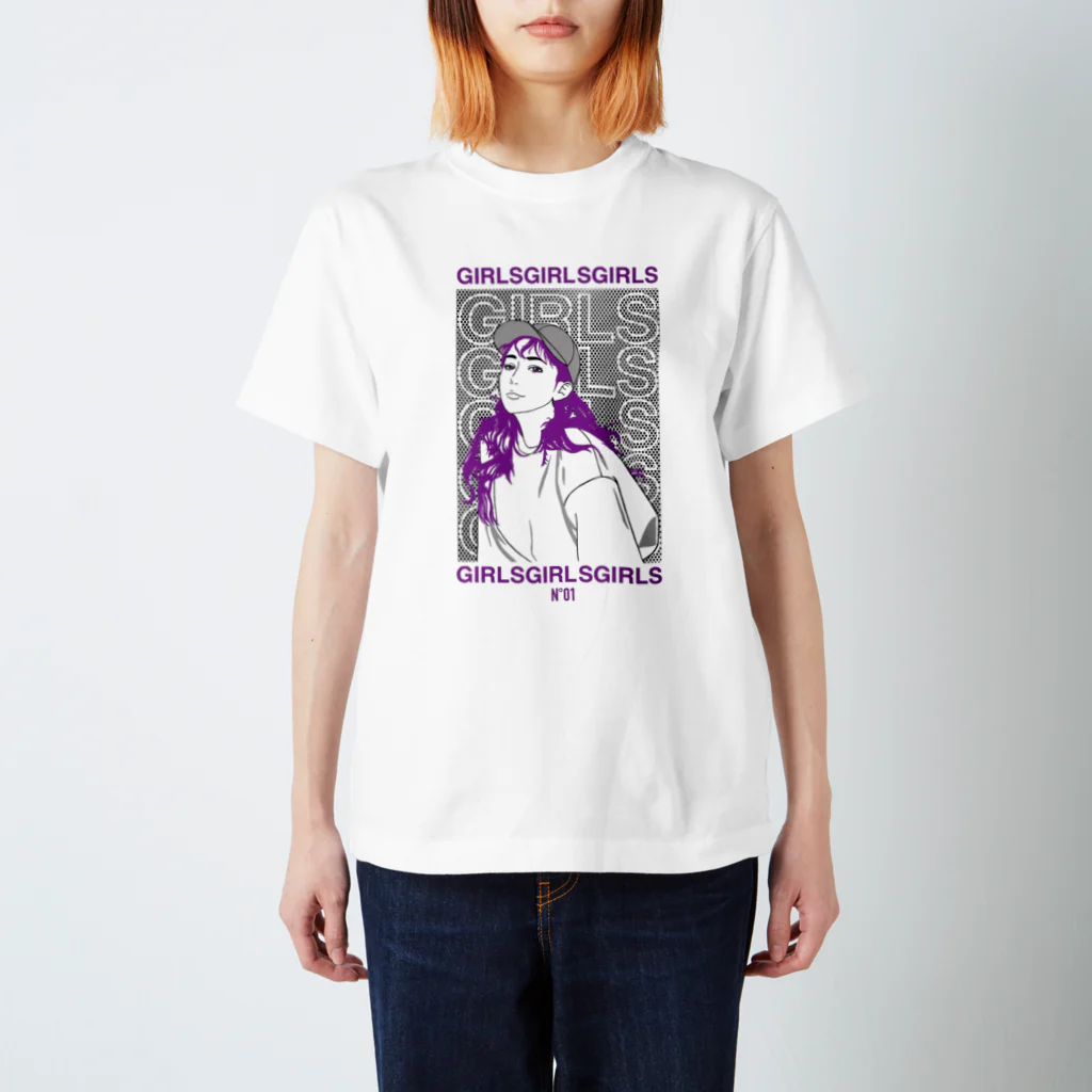 girlsgirlsgirlsのGirls Girls Girls N°01 type-B スタンダードTシャツ