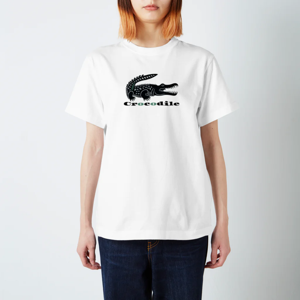 ファンシーTシャツ屋のクールでワイルドなあなたを魅了するクロコダイル Regular Fit T-Shirt