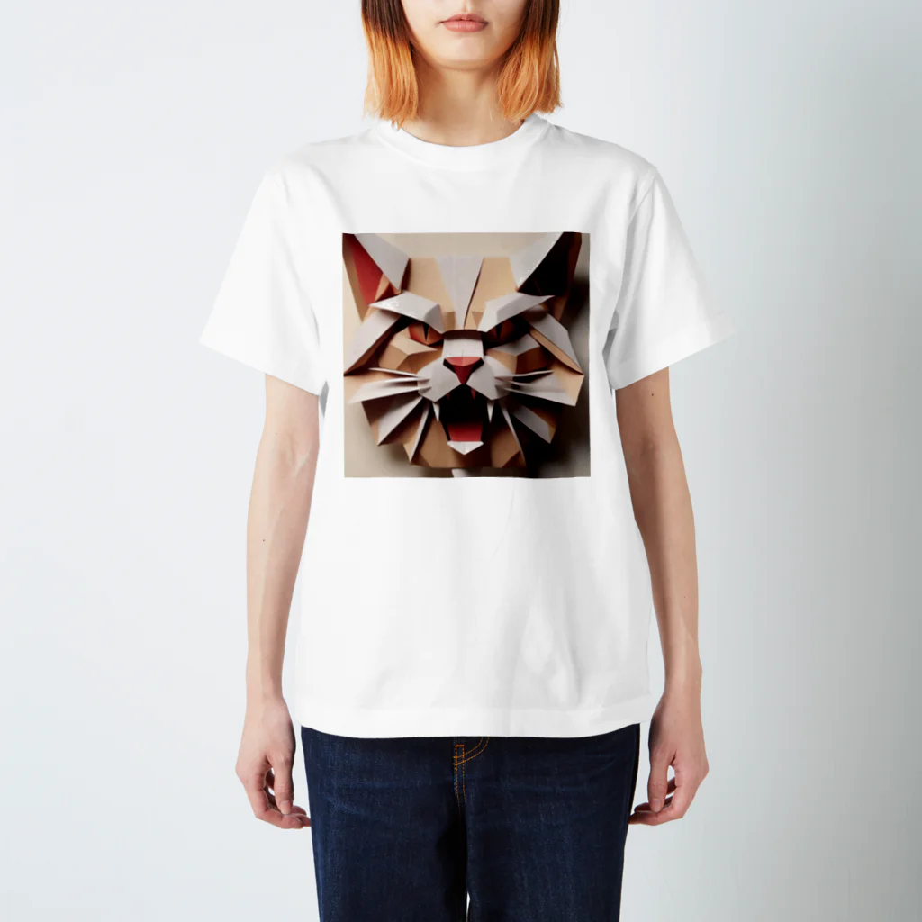 tyu0972の吠える猫 Regular Fit T-Shirt