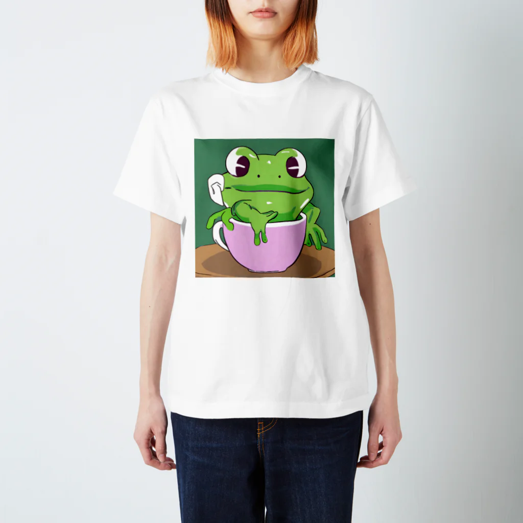 Louvreのかわいい蛙くん Regular Fit T-Shirt