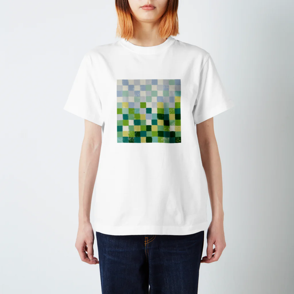 Yasuko.Mのモザイク田園風景 Regular Fit T-Shirt