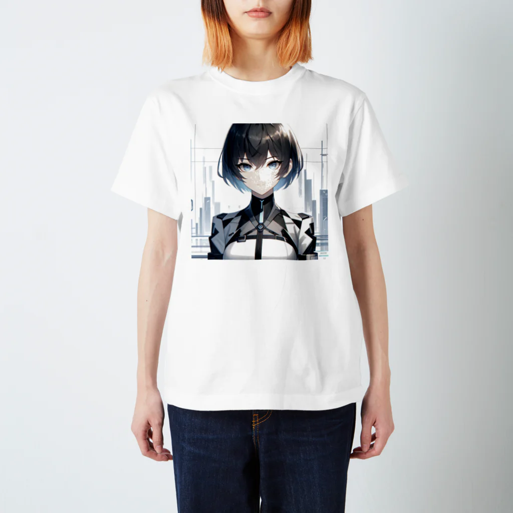 しんがんの未来的なAI美女 Regular Fit T-Shirt