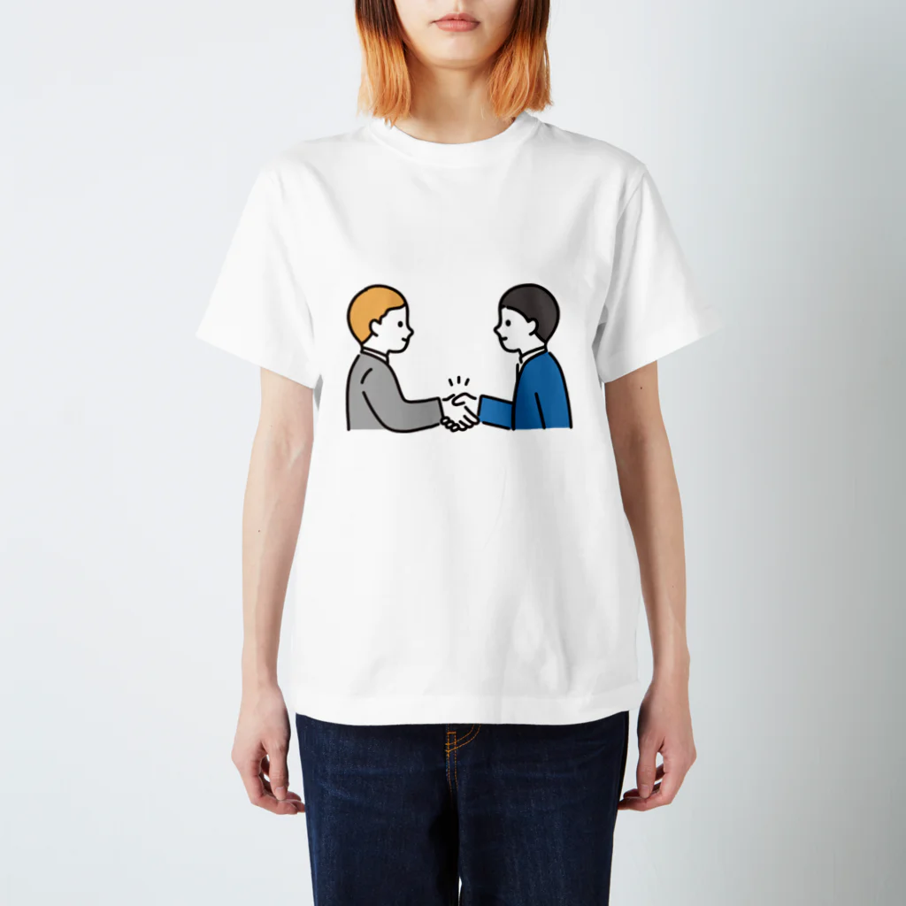 仕事を愛する人間PopuPopuの商談成立！のお祝い スタンダードTシャツ