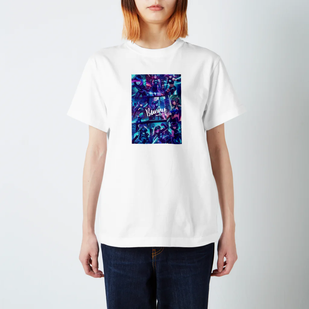 BUNNY-ONLINEのネオンアメコミアート79 スタンダードTシャツ