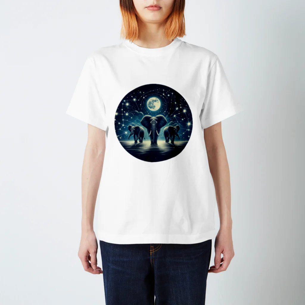 FUMYのNight  Elephant Symphonic Regular Fit T-Shirt