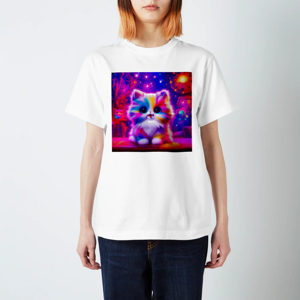 colorfulのrainbow cat スタンダードTシャツ