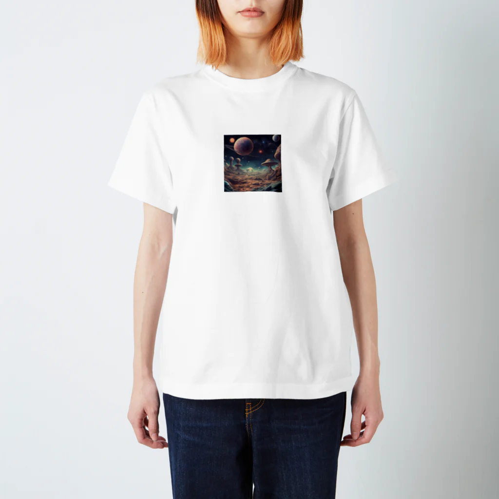 ai美女ショップの多分火星の景色はこんな感じ🪐 Regular Fit T-Shirt