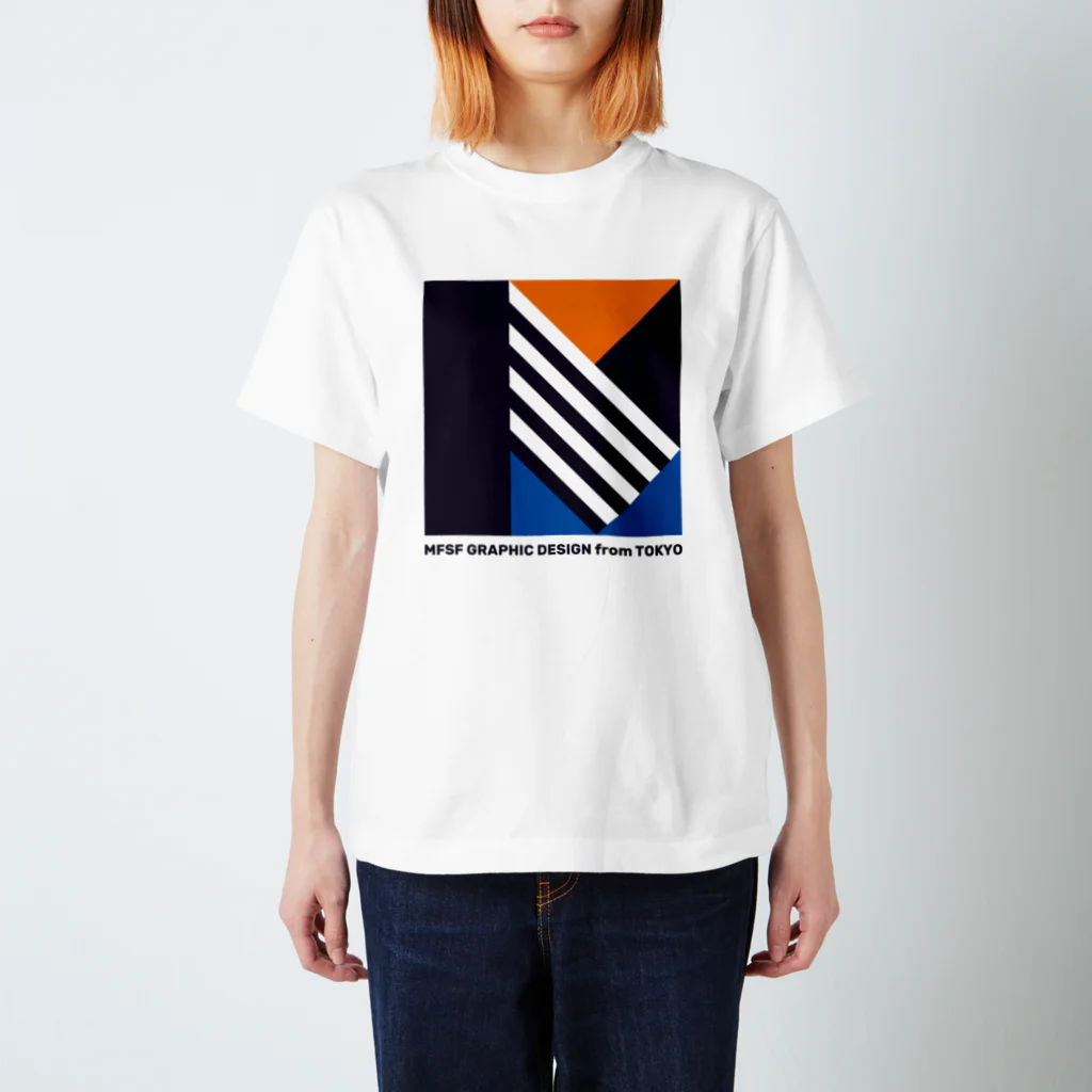 MFSFの"M" Orange and blue. スタンダードTシャツ