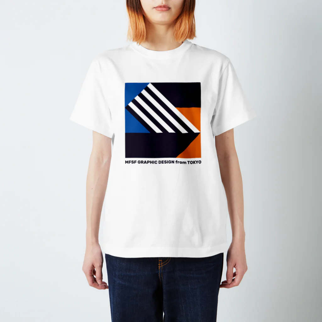 MFSFの"S" Orange and blue. スタンダードTシャツ