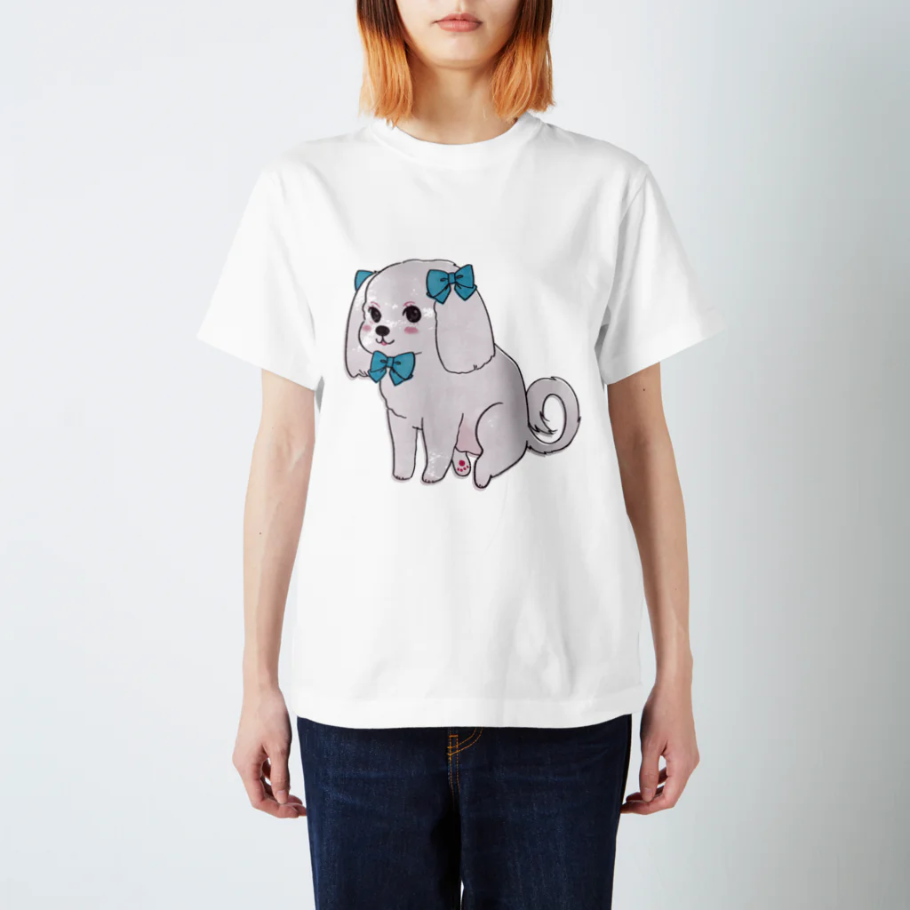 我楽汰倉庫_第二支部(犬)のおしゃれなマルチーズ Regular Fit T-Shirt