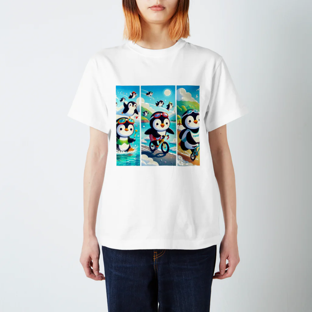 Bumps Design Collectionのぺんくん～トライアスロン Regular Fit T-Shirt