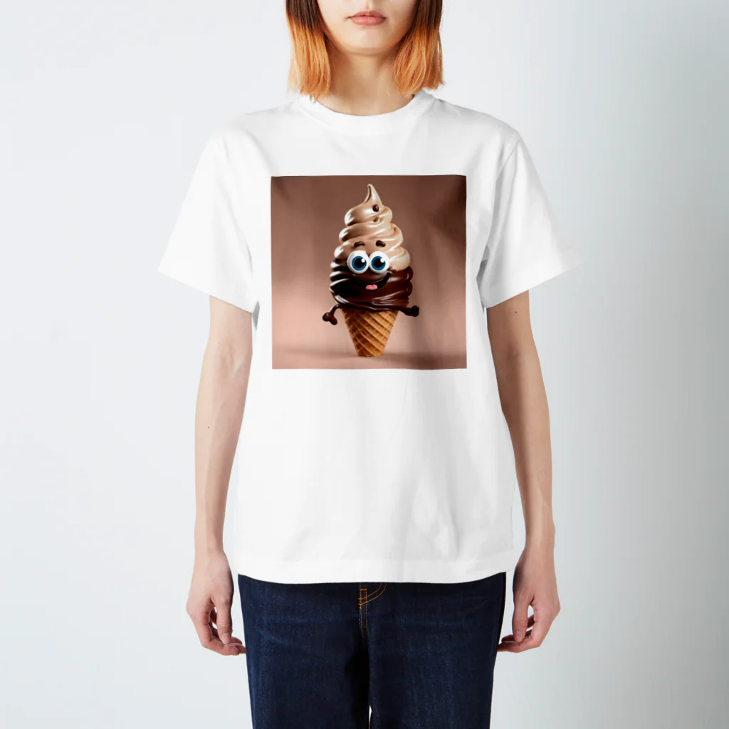 mogmogokawaryのチョコソフトくん スタンダードTシャツ