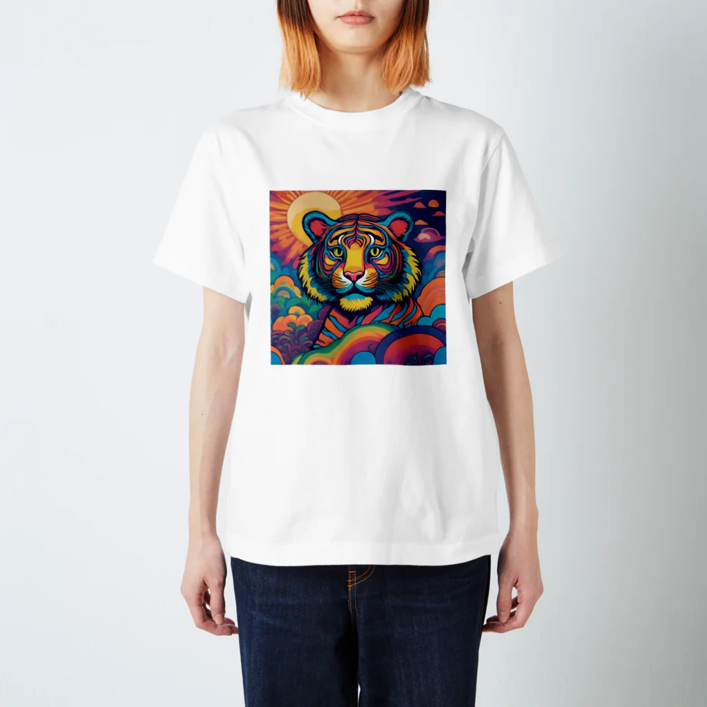 colorful-Nのカラフルなトラ スタンダードTシャツ