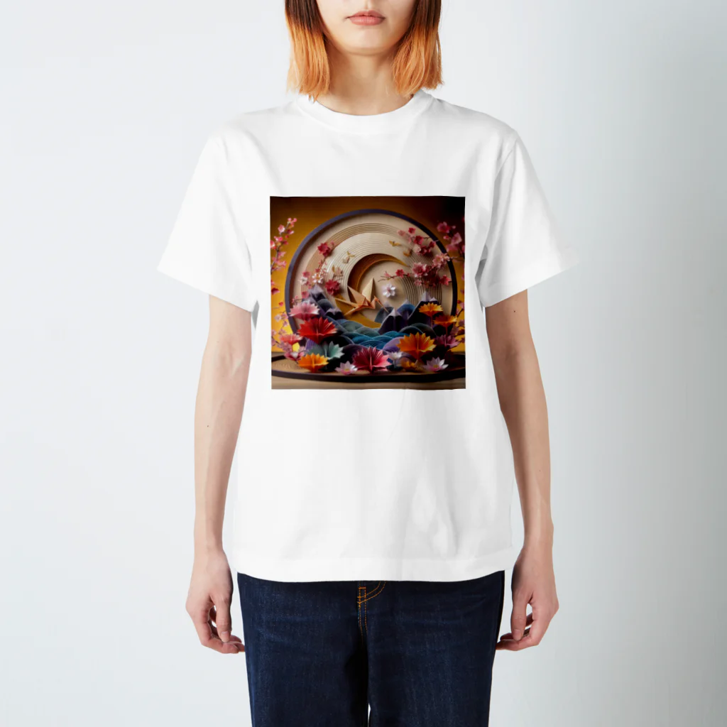 雲華堂の折り紙アート  四季彩り スタンダードTシャツ