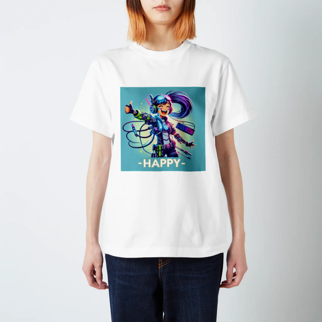 iSysのゲーミング少女ピーシーツー スタンダードTシャツ