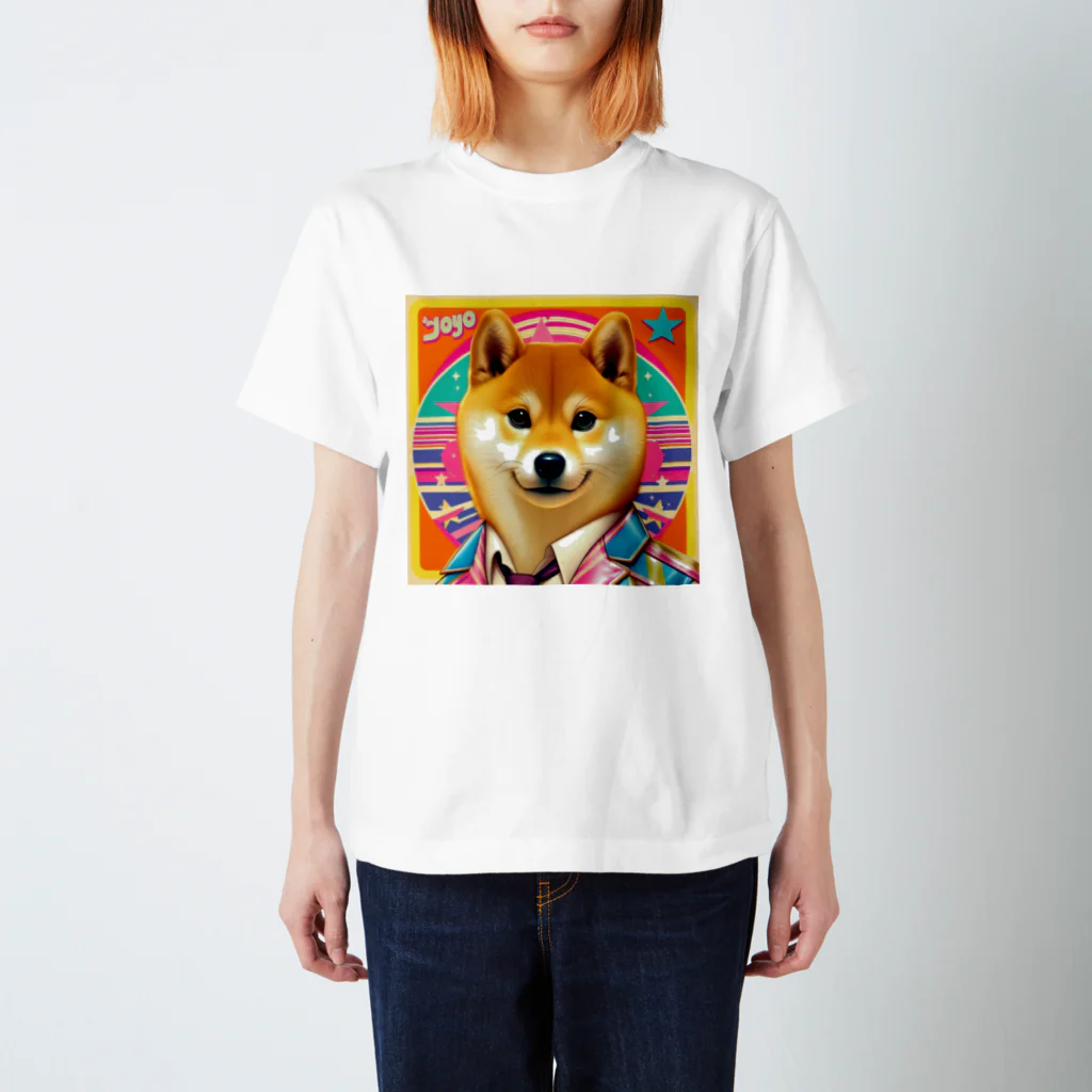 柴とか柴とか柴とか柴犬。のジャケ写風なしばいぬ。 スタンダードTシャツ