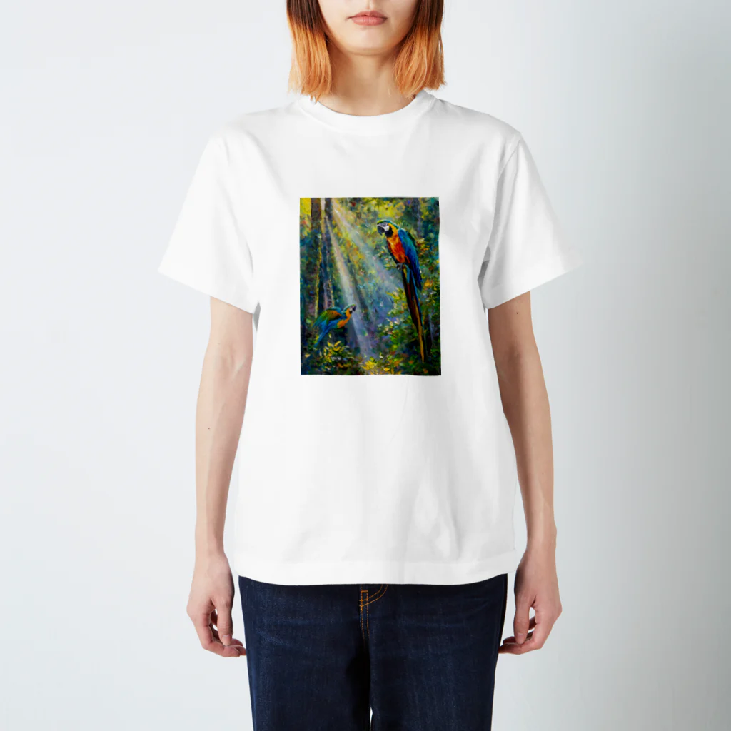 StoneSculptor【油絵】の日が上りきる前に【油絵】 Regular Fit T-Shirt