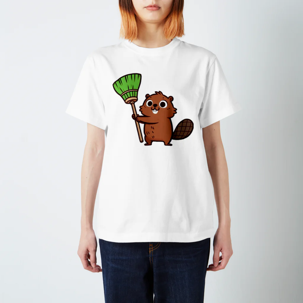 ビーバーのビーバーのおそうじ スタンダードTシャツ