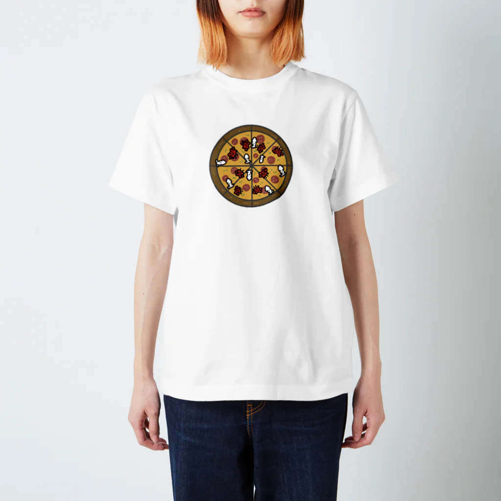 ほらをた娘🦈ྀི🎈のほらをた娘 くぁに＆いくぁ PIZZA Regular Fit T-Shirt