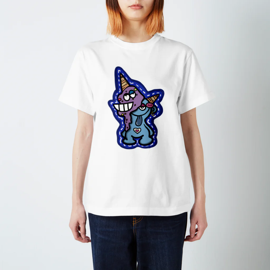 Colorful fam Earthのアイ・クリーム スタンダードTシャツ