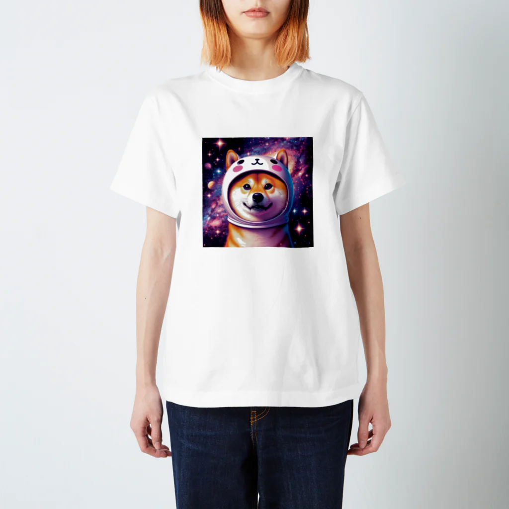 宇宙猫ファクトリーの宇宙犬グッズ 2号 スタンダードTシャツ