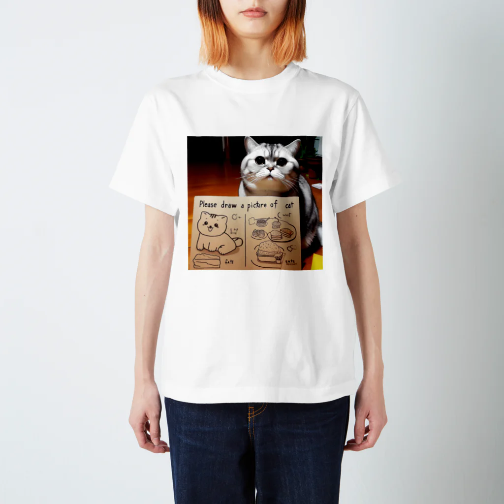 雑貨屋ちぃずのおねだり猫 Regular Fit T-Shirt