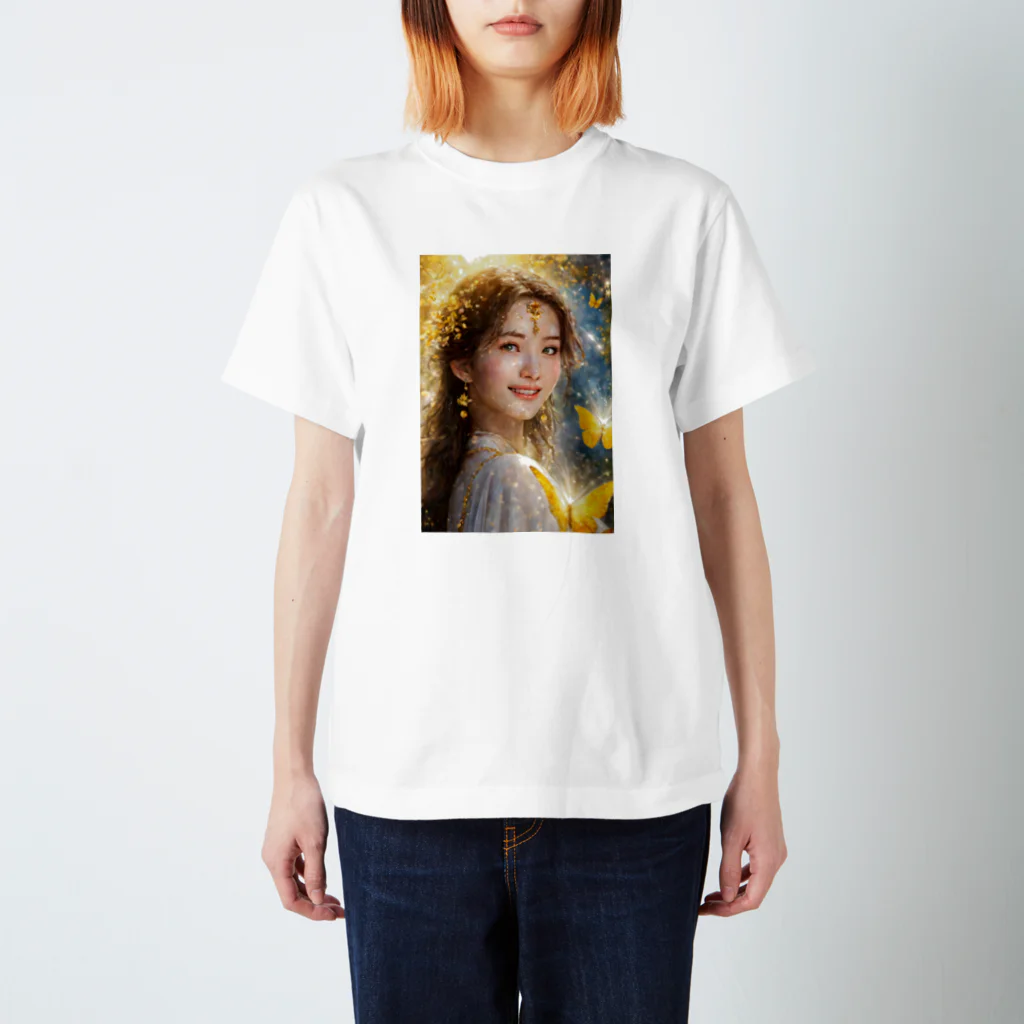 美少女天使の富に満ちる美女 スタンダードTシャツ