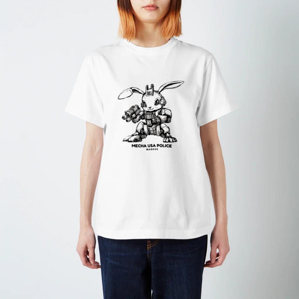 メカうさポリスの【人類の未来を守る「メカうさポリス Mark00」】 Regular Fit T-Shirt
