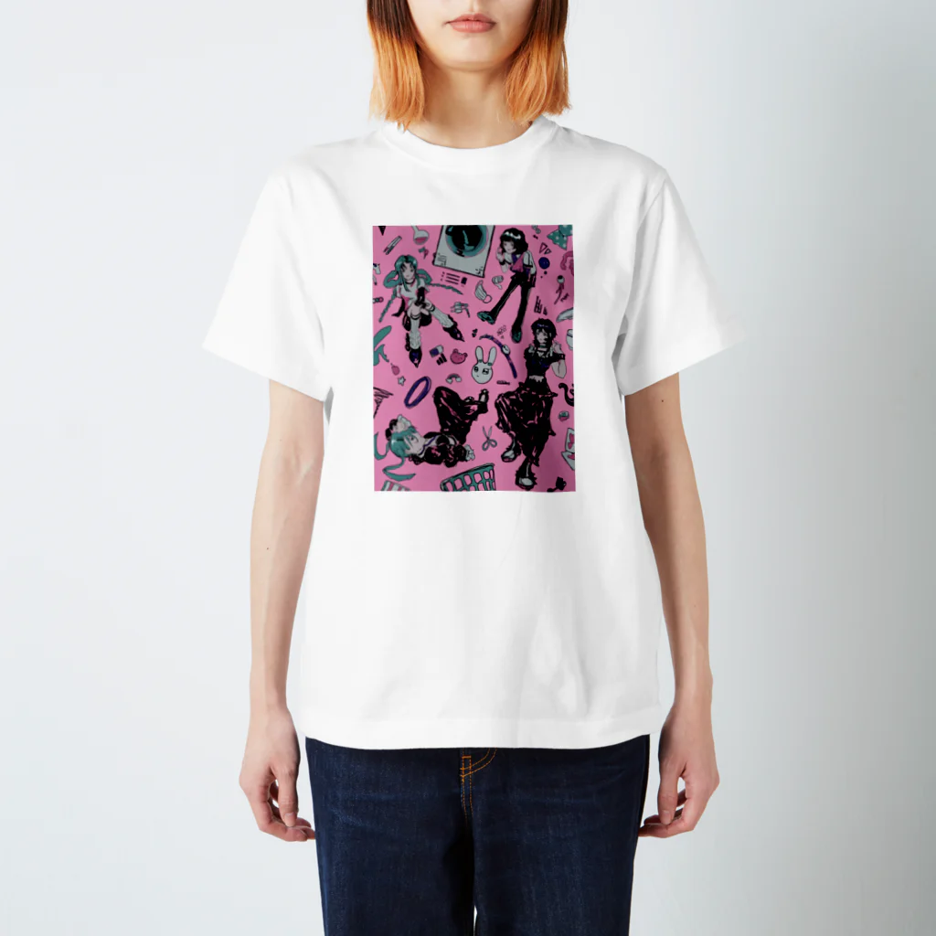 ﾅﾅﾀ 臍のpink's rules Regular Fit T-Shirt